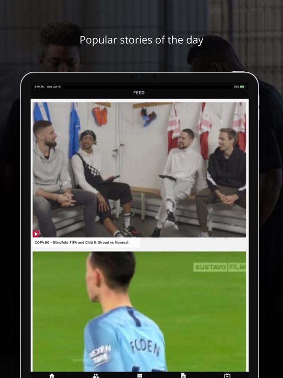 FFDTV iPad screenshot 4 - Sports app