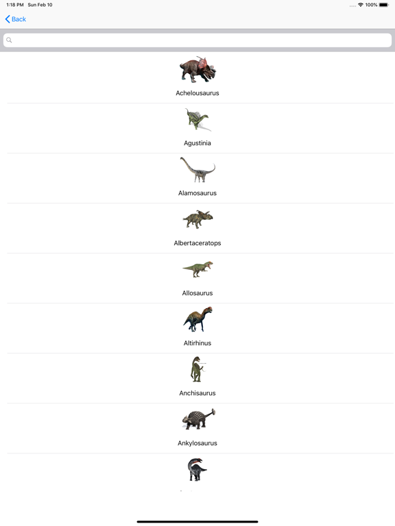 Screenshot #6 pour Dinosaurs Reference Book