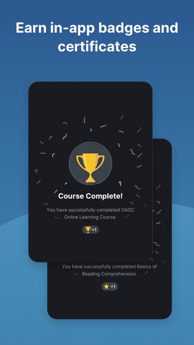 OASC Academic Skills Training Screenshot