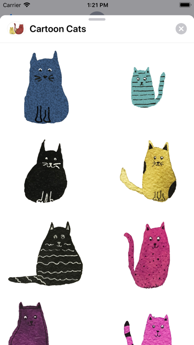 Cartoon Cat Sticker Pack screenshot 2