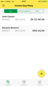 Invoice screenshot