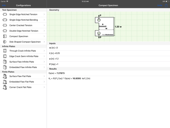 Screenshot #5 pour Stress Intensity Factors Pro