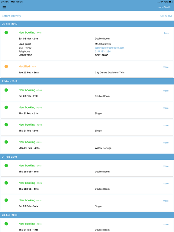 Booking Beat iPad screenshot