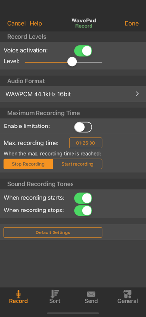 ‎WavePad Music and Audio Editor Screenshot