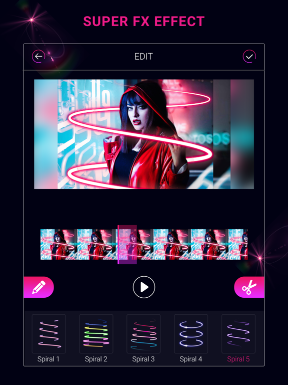 Screenshot #5 pour Super FX Neon Photo & Video