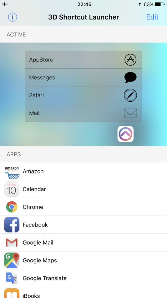 #2. 3D Shortcut Launcher (iOS) 由: Dzianis Azarenka