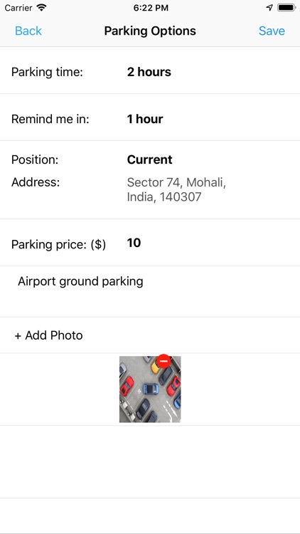 Car Parking Tracker