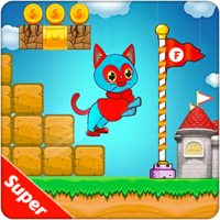 Super Hero Cat Adventure Game