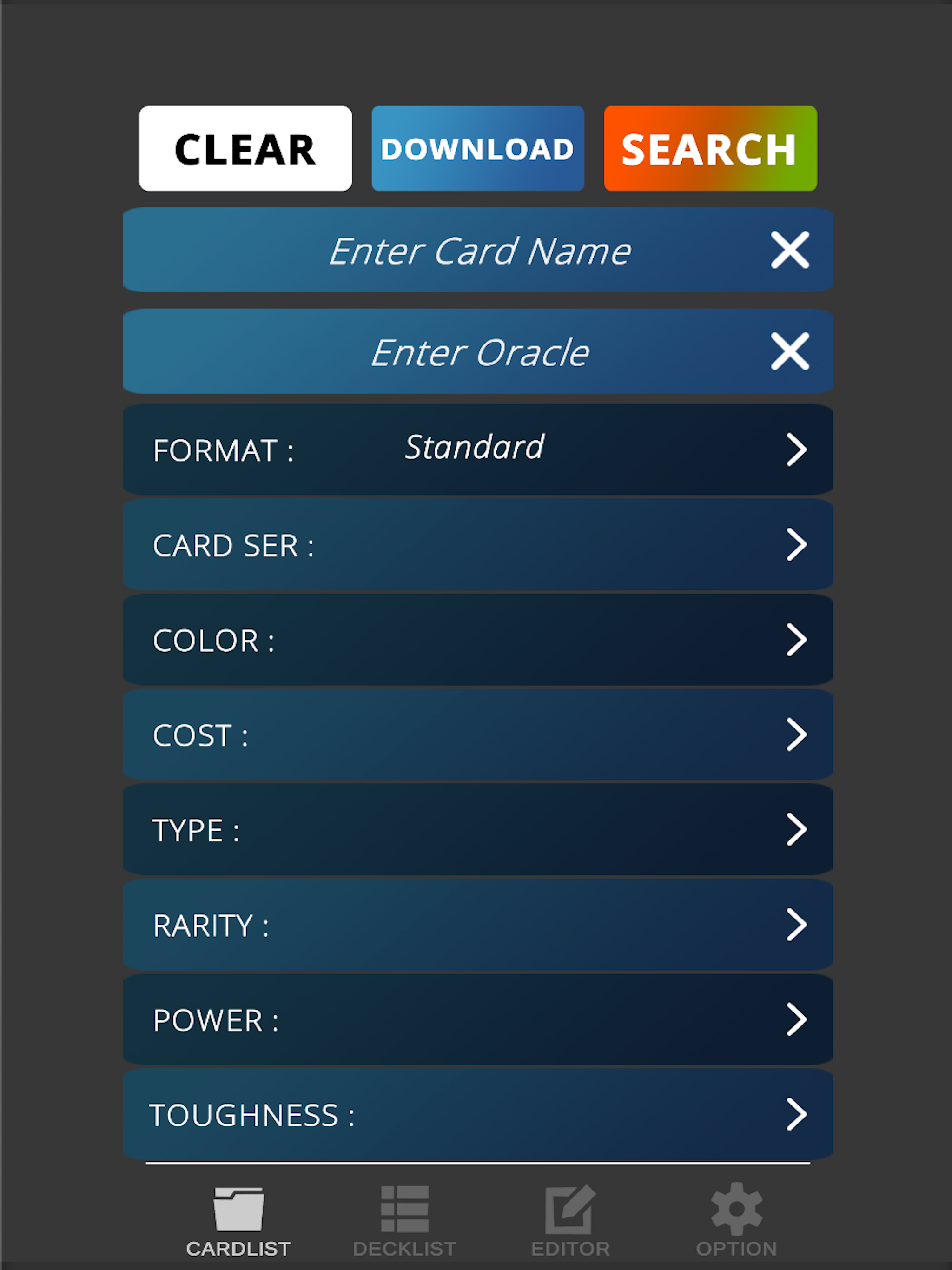 MTG Builder