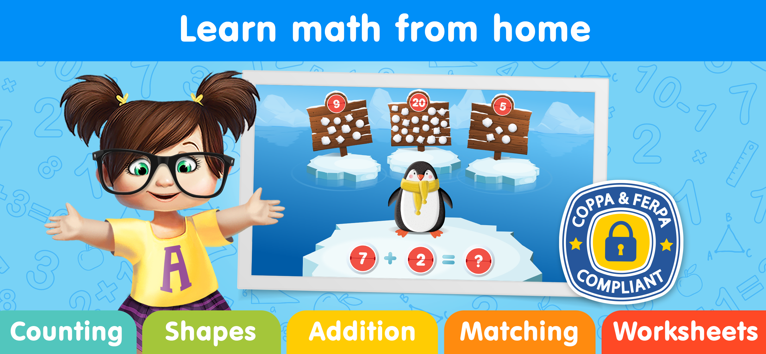Math games for kids, toddlers