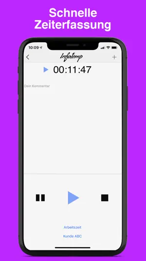 Infotemp Zeiterfassung screenshot 2