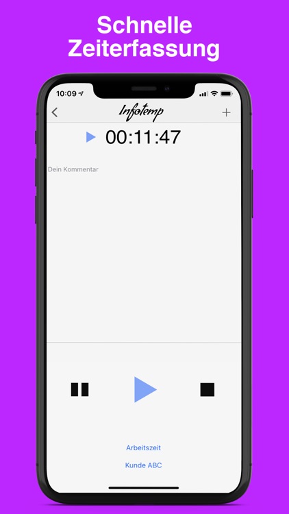 Infotemp Zeiterfassung