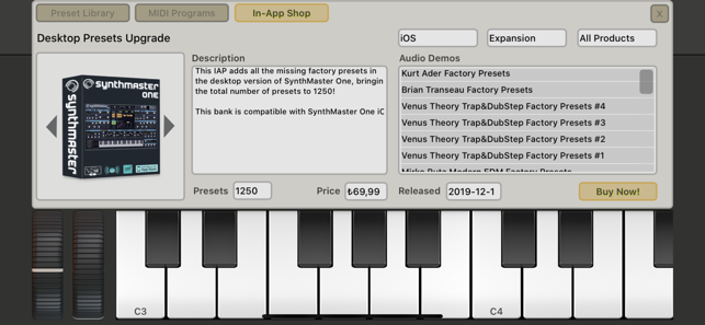 SynthMaster لقطة شاشة واحدة