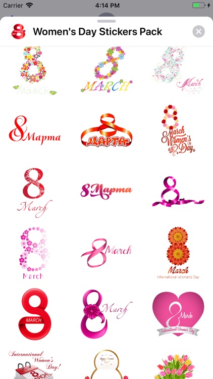 Women's Day Stickers Pack