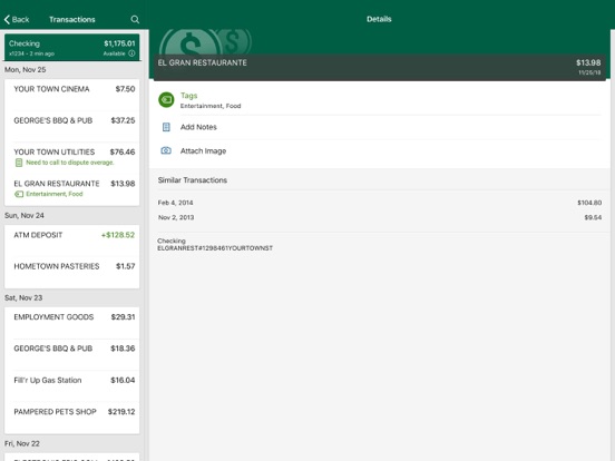 CUSB Banking iPad screenshot 3 - Finance app