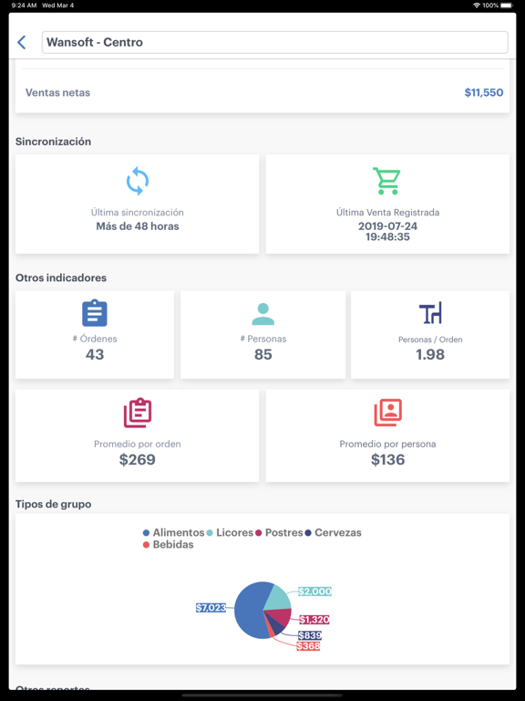 Screenshot #6 pour Wansoft Reportes