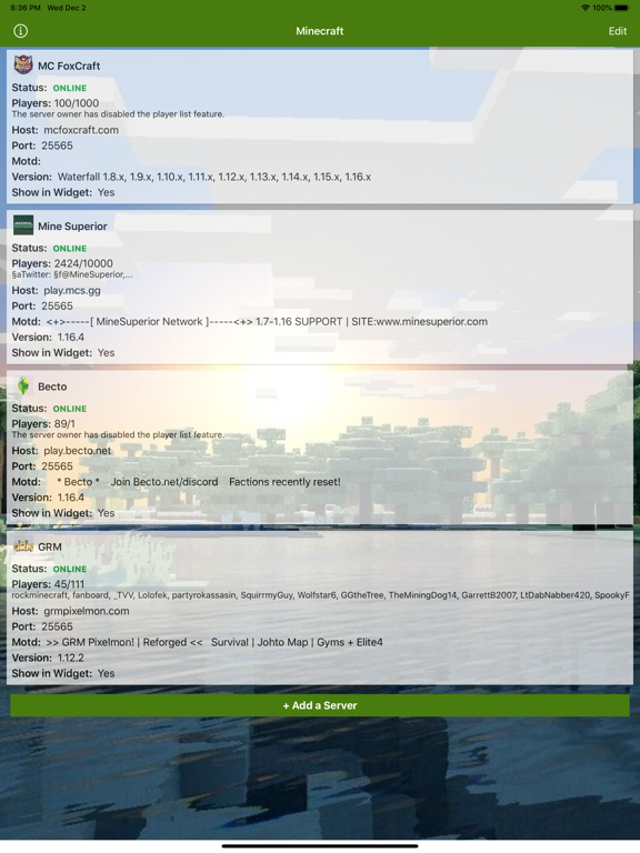 Screenshot #6 pour MCPE Mod Server for Minecraft