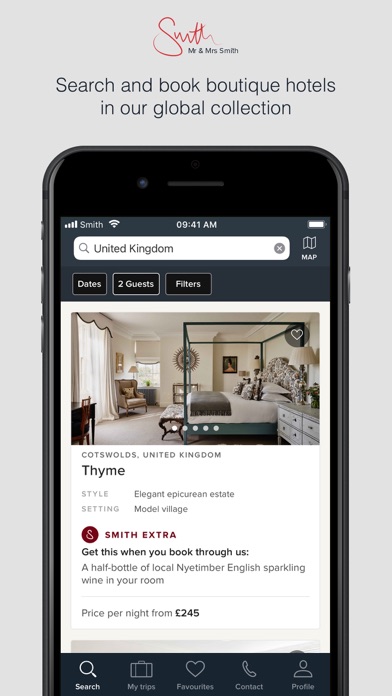 Screenshot #1 pour Mr & Mrs Smith boutique hotels