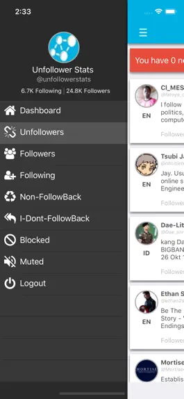 Game screenshot Unfollower Stats hack