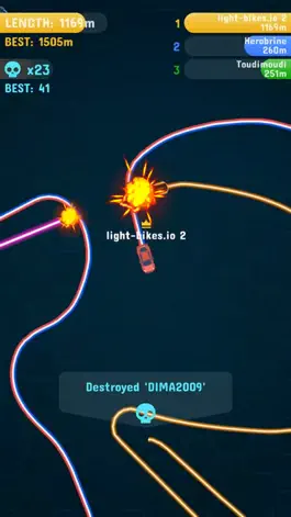 Game screenshot Light-Bikes.io 2 apk