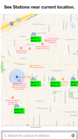 Bike Stations Fort Worth screenshot