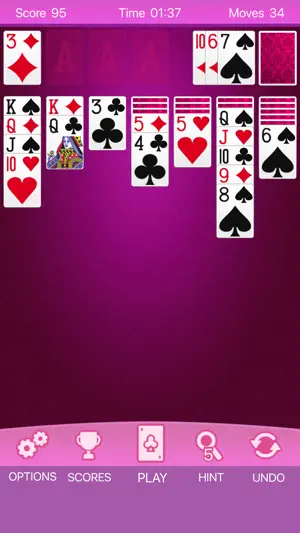 Pink Solitaire screenshot 1