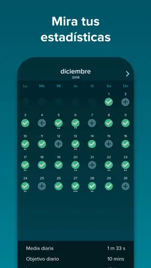 Captura de pantalla de SnoreGym en iPhone 5