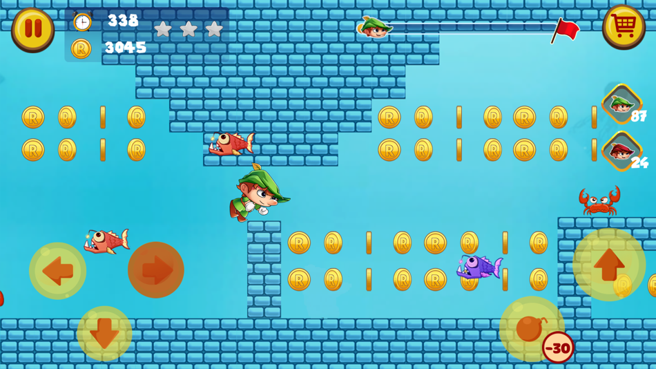 #4. Robin Jungle World -Jump N Run (iOS) Podle: Van Nam Nguyen