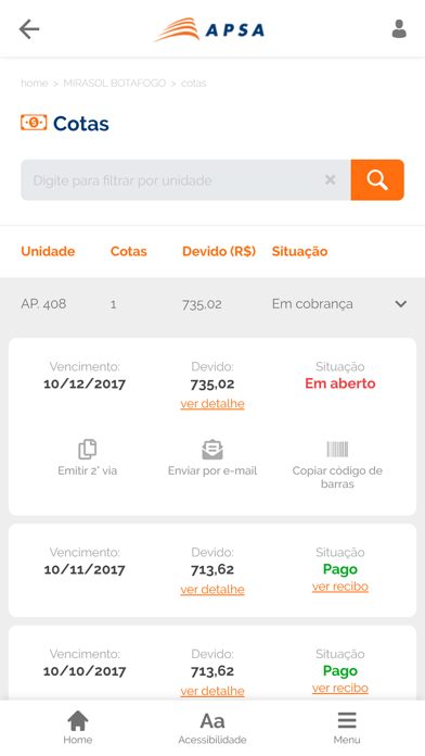 APSA - Gestão Condominial Screenshot
