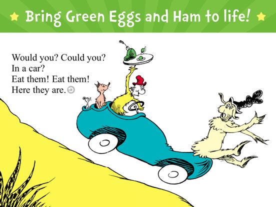 Green Eggs and Ham iPad app afbeelding 1