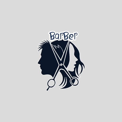 Hair Dresser barber stickers icon