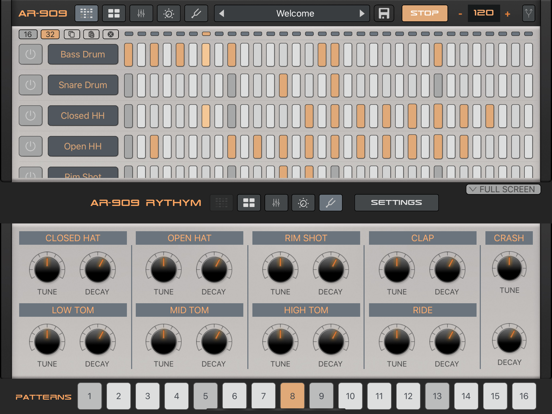 LE04 | AR-909 Drum Machine iPad app afbeelding 6