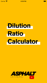 Dilution Ratio Calculator screenshot