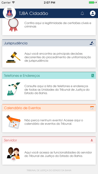 Screenshot #3 pour TJBA Cidadão - Mobile