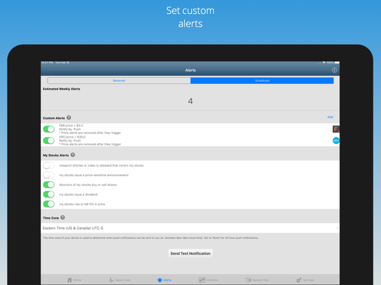 StockLight: NASDAQ Stocks News iPad screenshot 7 - Finance app