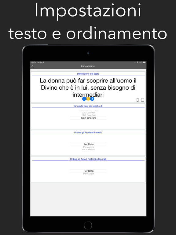 Parole Alate iPad screenshot