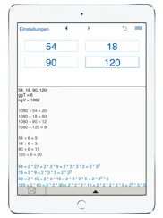 ggt und kgv rechner ipad bildschirmfoto 3