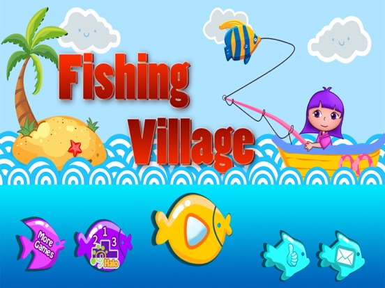 Anna's seaside Fishing Village iPad screenshot 1 - Entertainment app