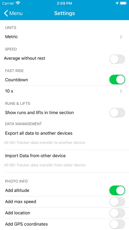 EXA SKI Tracker Premium Gold