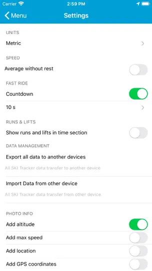 Скриншот Отслеживание лыжи Премиум на iPhone 2