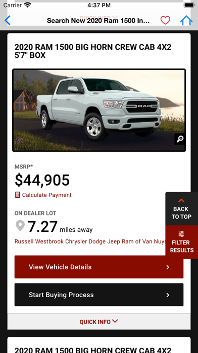 RAM 1500 Screenshot