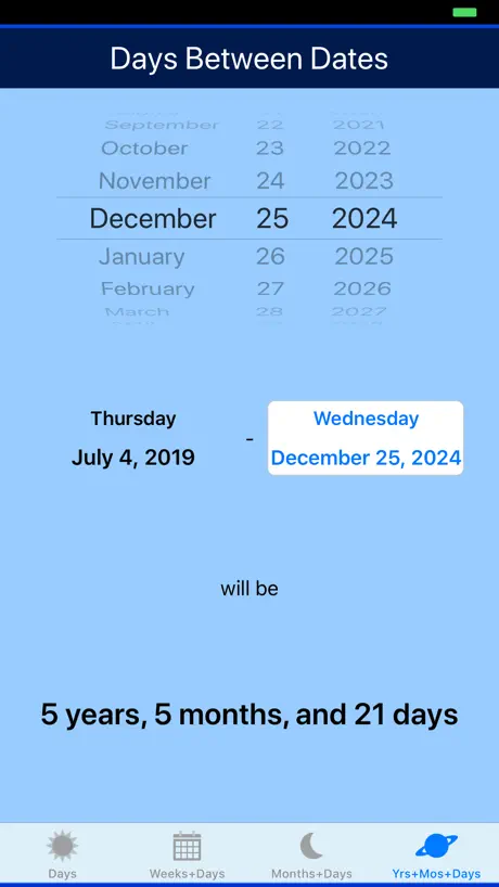 Days between Dates