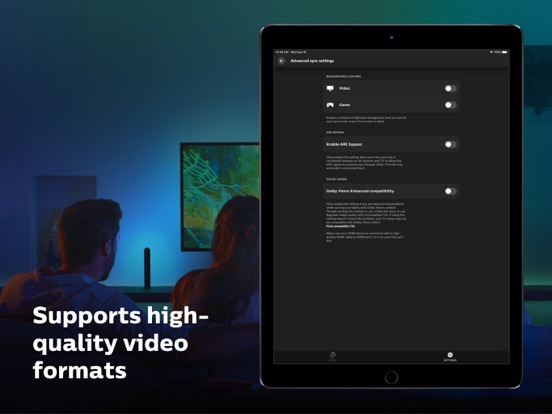 Philips Hue Sync iPad app afbeelding 7