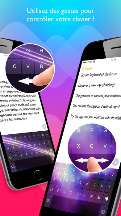 Screenshot #2 pour Color Swipe Keyboard Pro