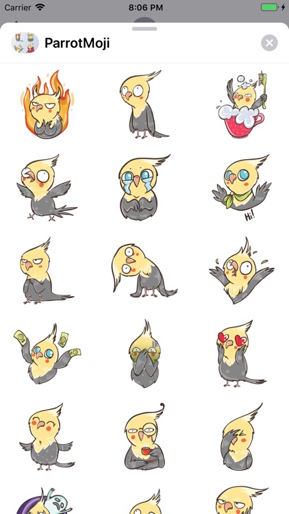 ParrotMoji - Parrot Stickers