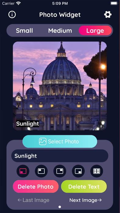 Screenshot #1 pour Photo Widget ∙