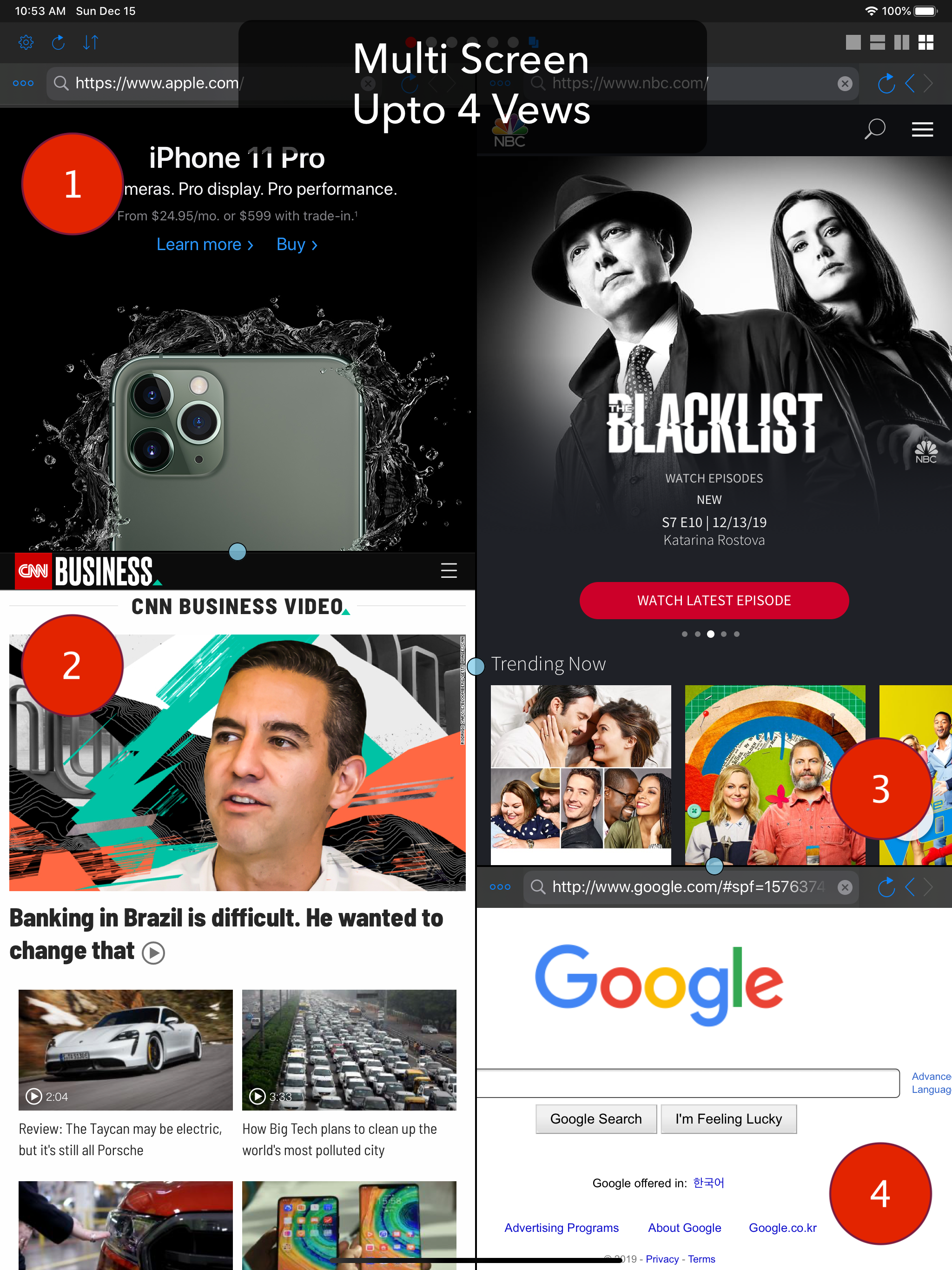 Dual - Multi Screen WebBrowser screenshot 13