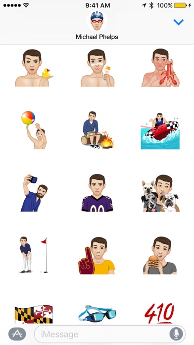 Michael Phelps - Moji Stickers Screenshot