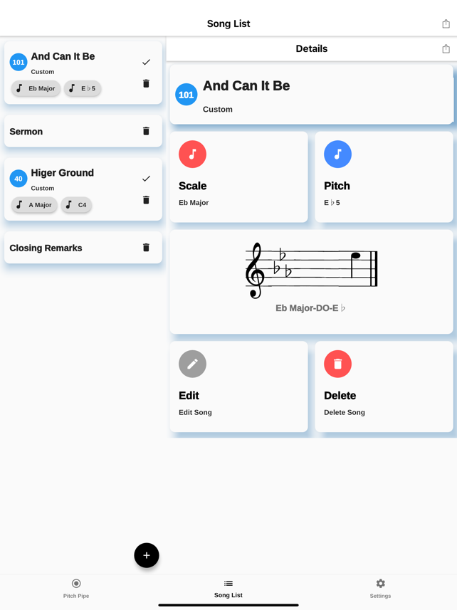 The Pitch Pipe Screenshot
