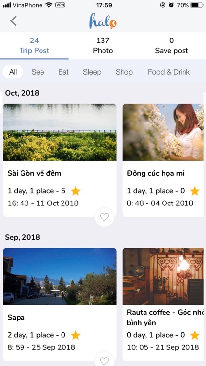 Halo - Mạng xã hội du lịch screenshot-4